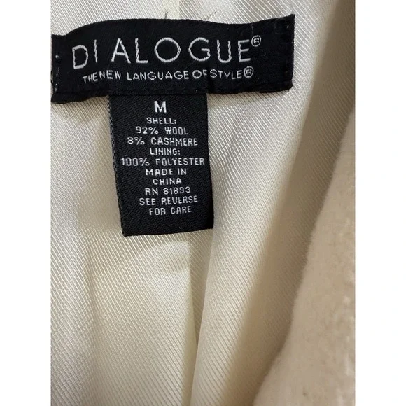 Dialogue Cream Pea Coat - Picture 4 of 4